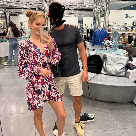 Zara printed crossed mini dress size XS - Picture 2 of 5